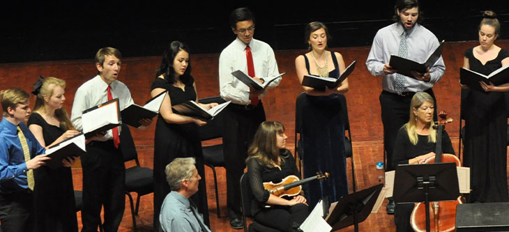 Members of the Early Music Ensemble